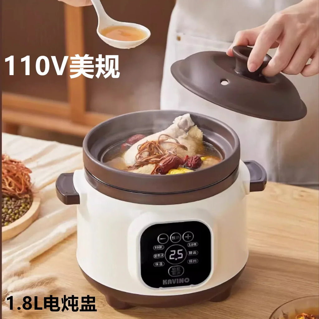 110V Electric Clay Pot Slow Cooker