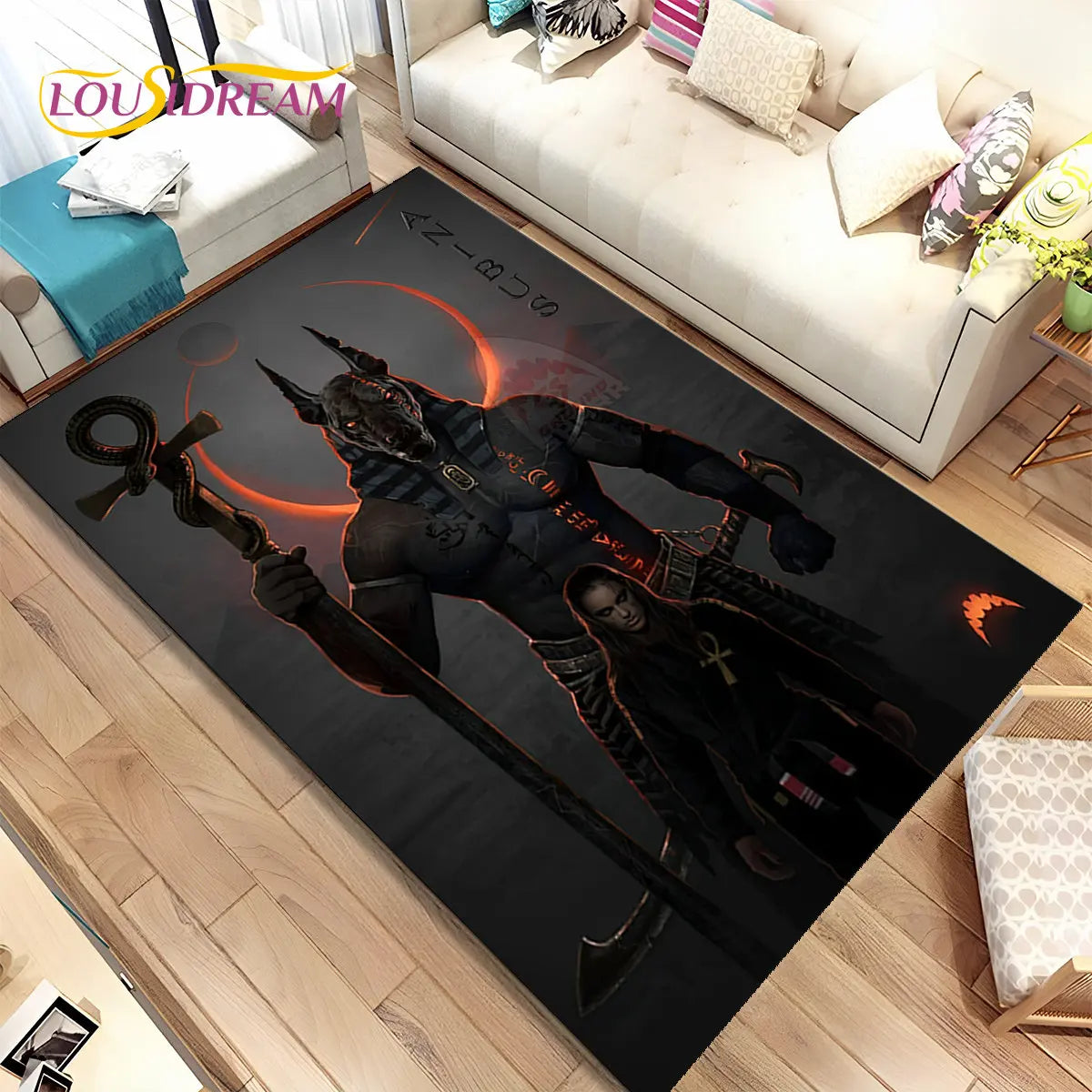 Egypt Anubis Horus Mythology Non-Slip Area Rugs