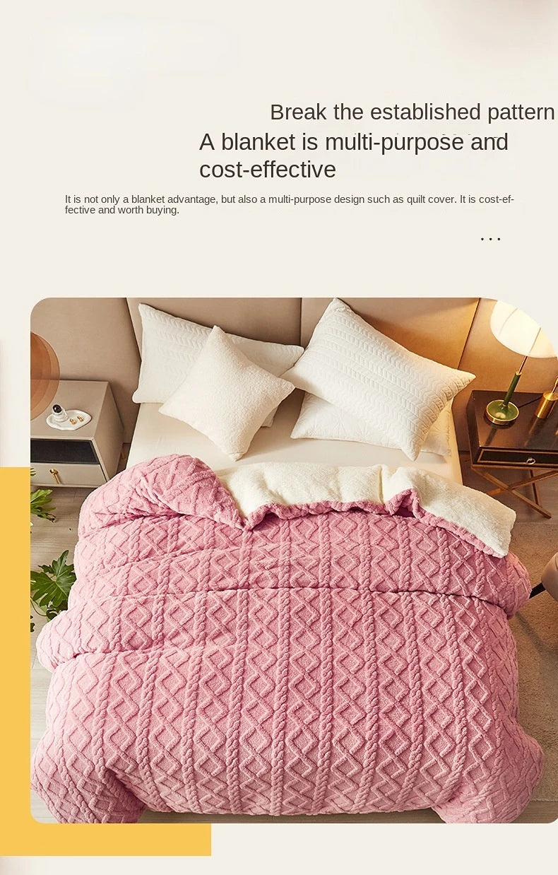 Artificial Fleece, Quilt Blanket, Various Colors, Sizes