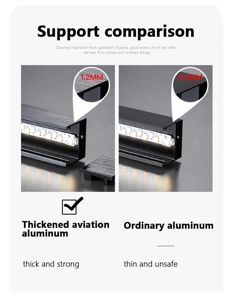 square led ceiling lamp, strip lights, black, white