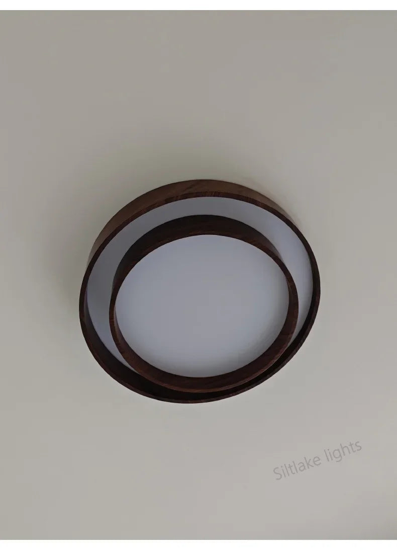 Ceiling Lights, Walnut, Black, Dimmable