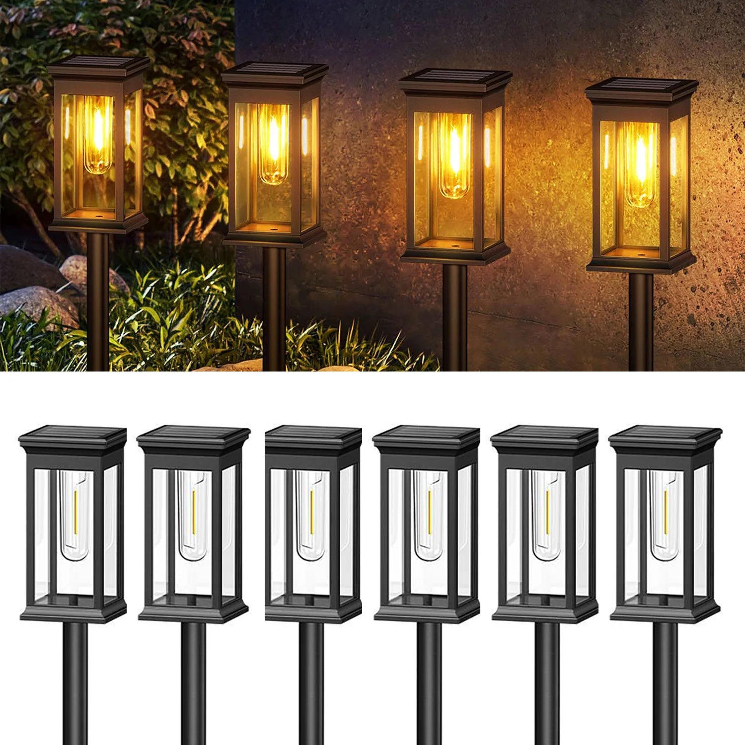 Solar Lights, Warm White, Yard/Garden Walkway