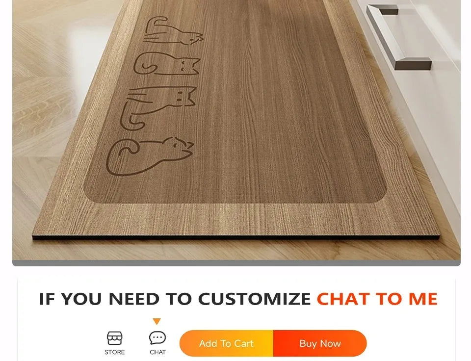 Waterproof Non-slip wood Grain Carpets