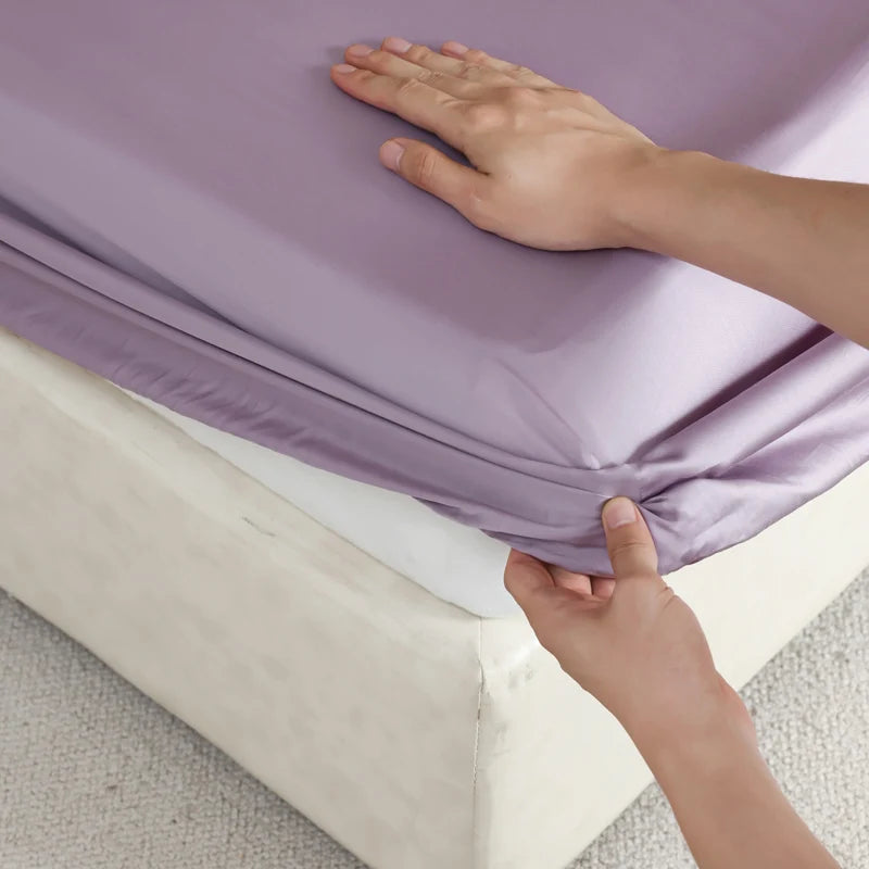 Mulberry Silk Fitted Sheet, Non-Slip Bed Cover