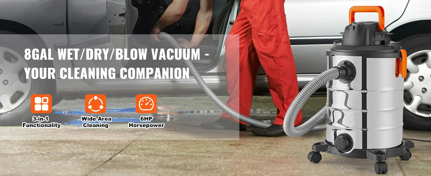 Stainless Steel Wet Dry Shop Vacuum