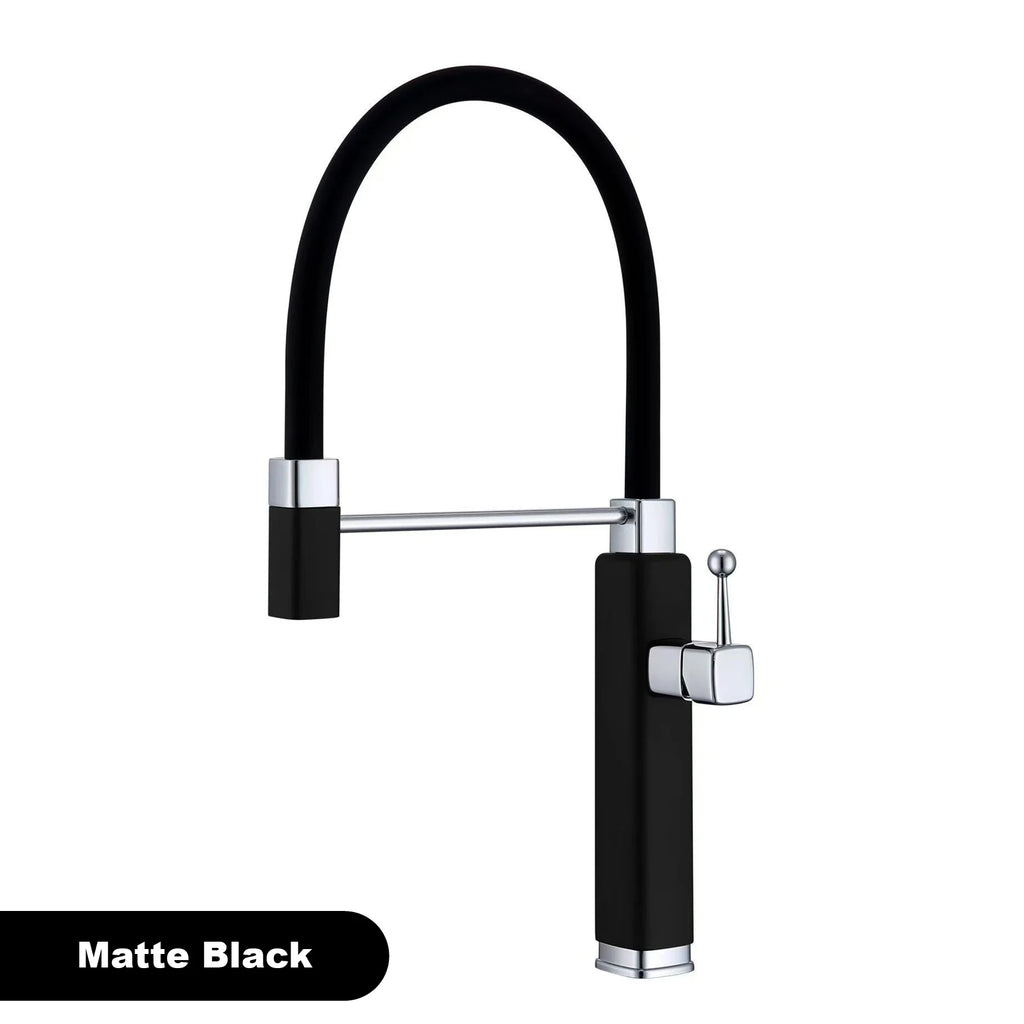 kitchen faucet with single handle, pull-out Spray