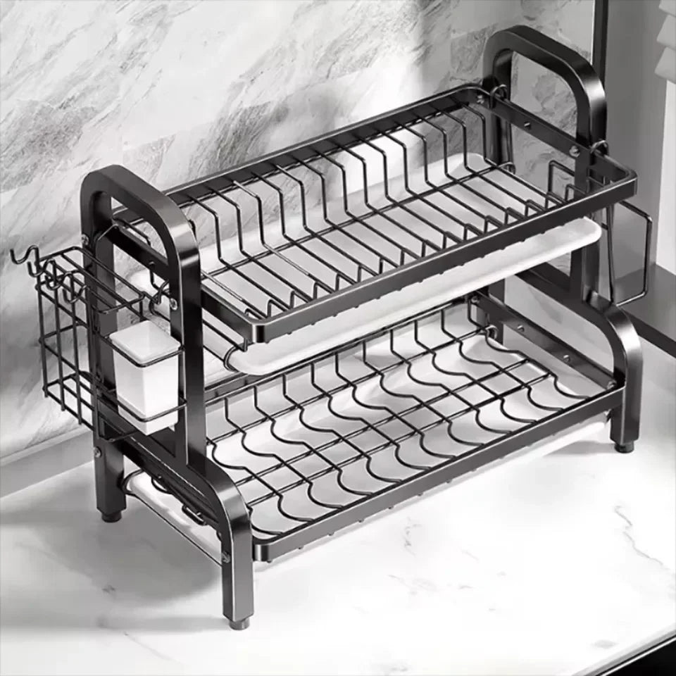 Dish Drying Rack Kitchen Dish Storage, Large Capacity