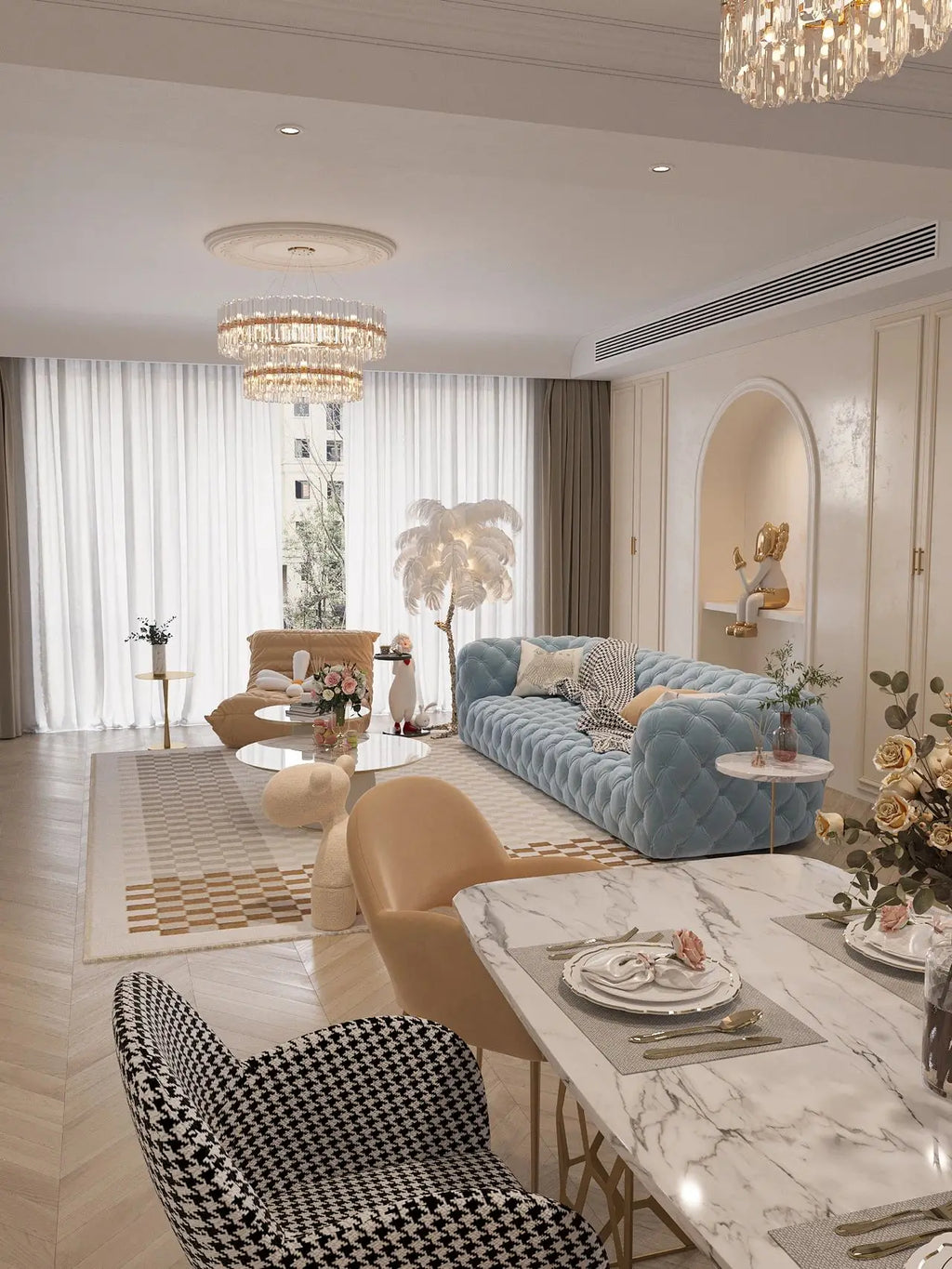 Living Room Sofas Set