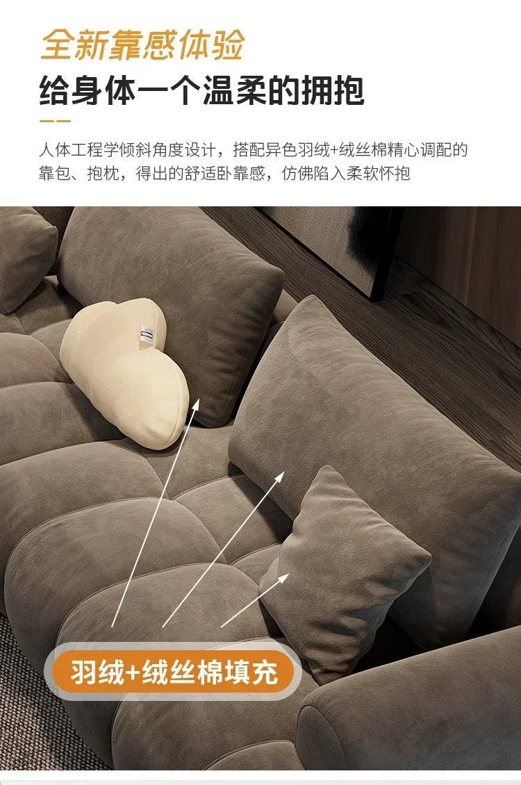 Brown Floor Recliner Sofa Bed