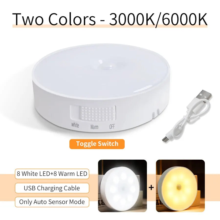 Rechargeable LED Lights Motion Sensor Night Light