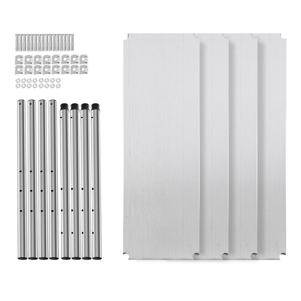 3-Tier 201 Stainless Steel Adjustable Storage Rack