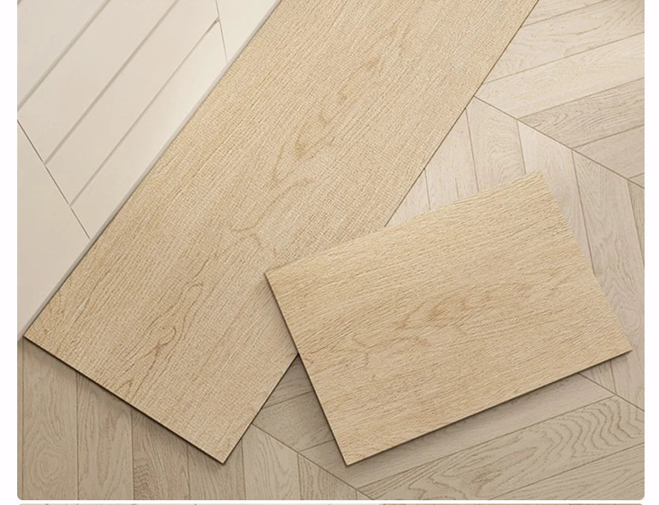 Waterproof Floor Mat, Imitation Wood, Long Size