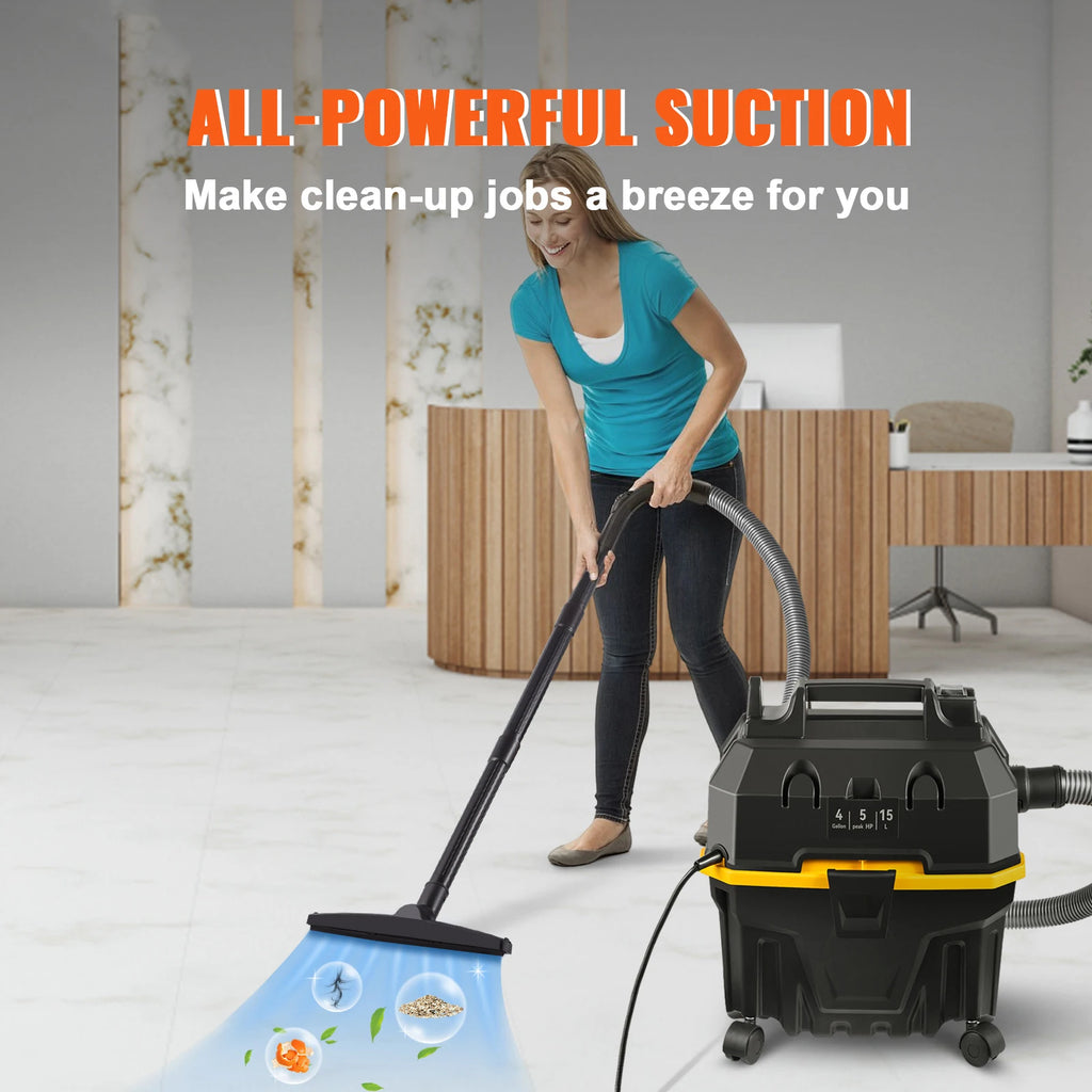 Portable Wet, Dry Vacuum Cleaner, 15L, 1200W