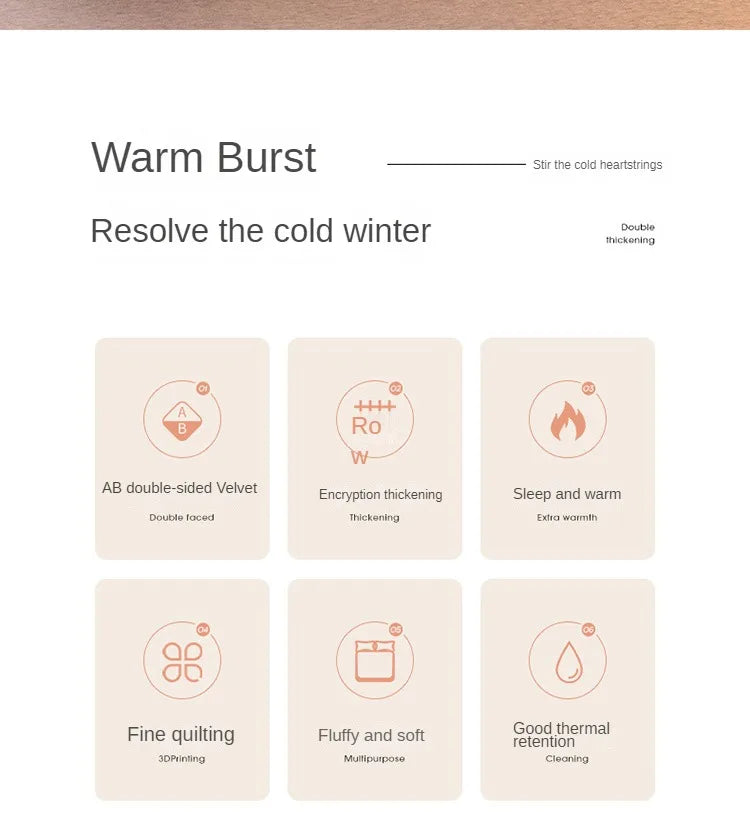 Lamb Wool/Cotton Quilt, Double sided, Various Colors, Sizes