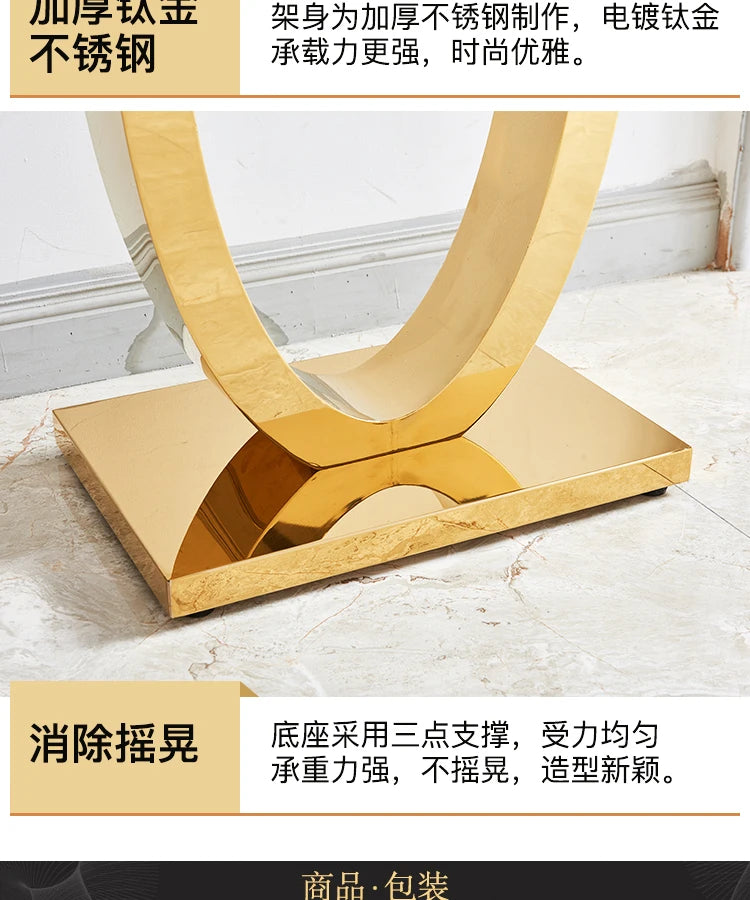 Metal Console Design Corner Table Living Room, Hallway