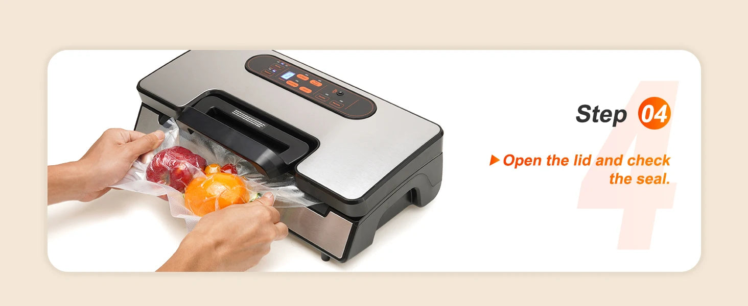 Vacuum Sealer Food Packaging Machine with 10 bags