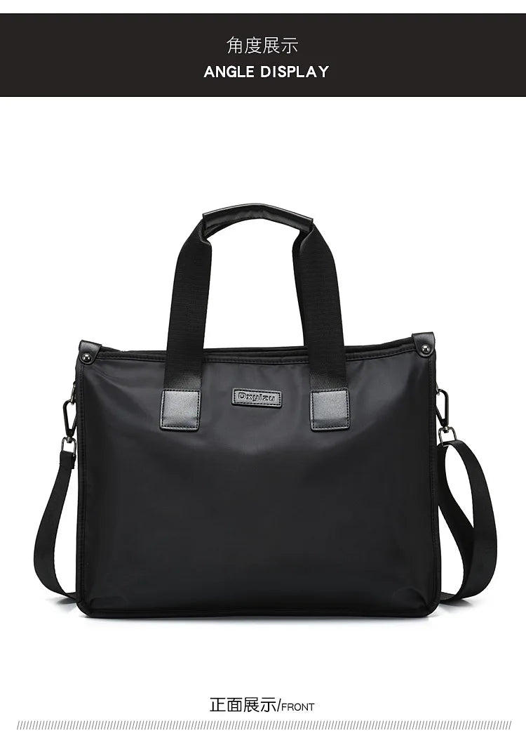Business Briefcase Polyester Laptop Crossbody Bag