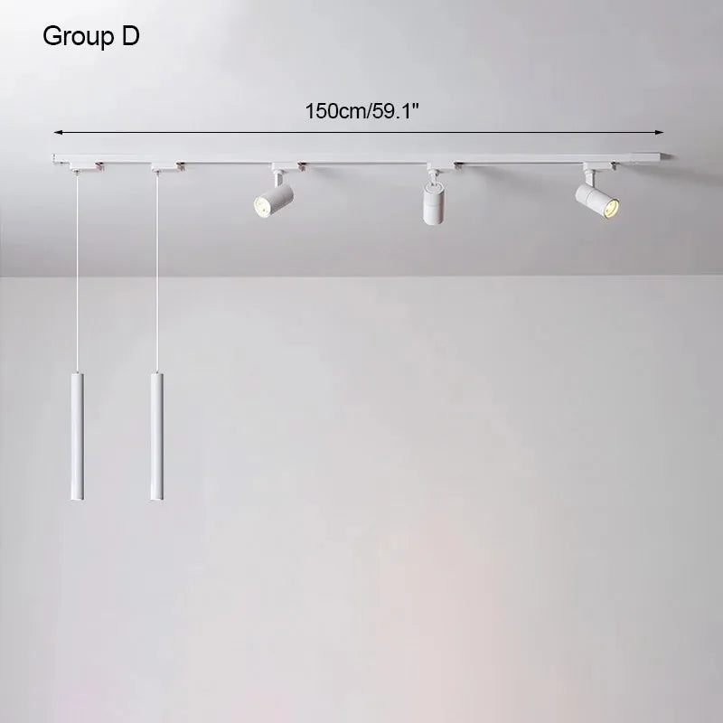 Surface mounted track lights, spotlights, LED, Hanging