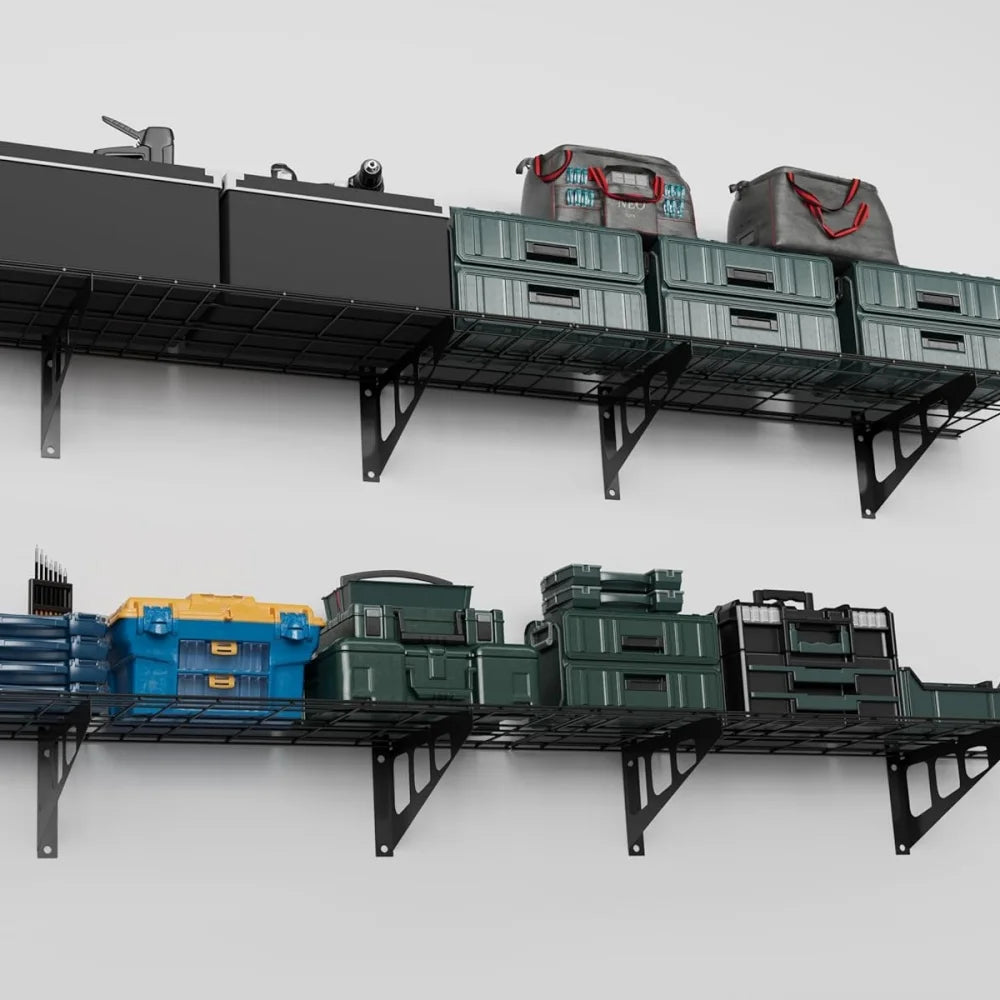 Garage Wall Shelving 2 Pcs 12x72 inch Wall Mounted