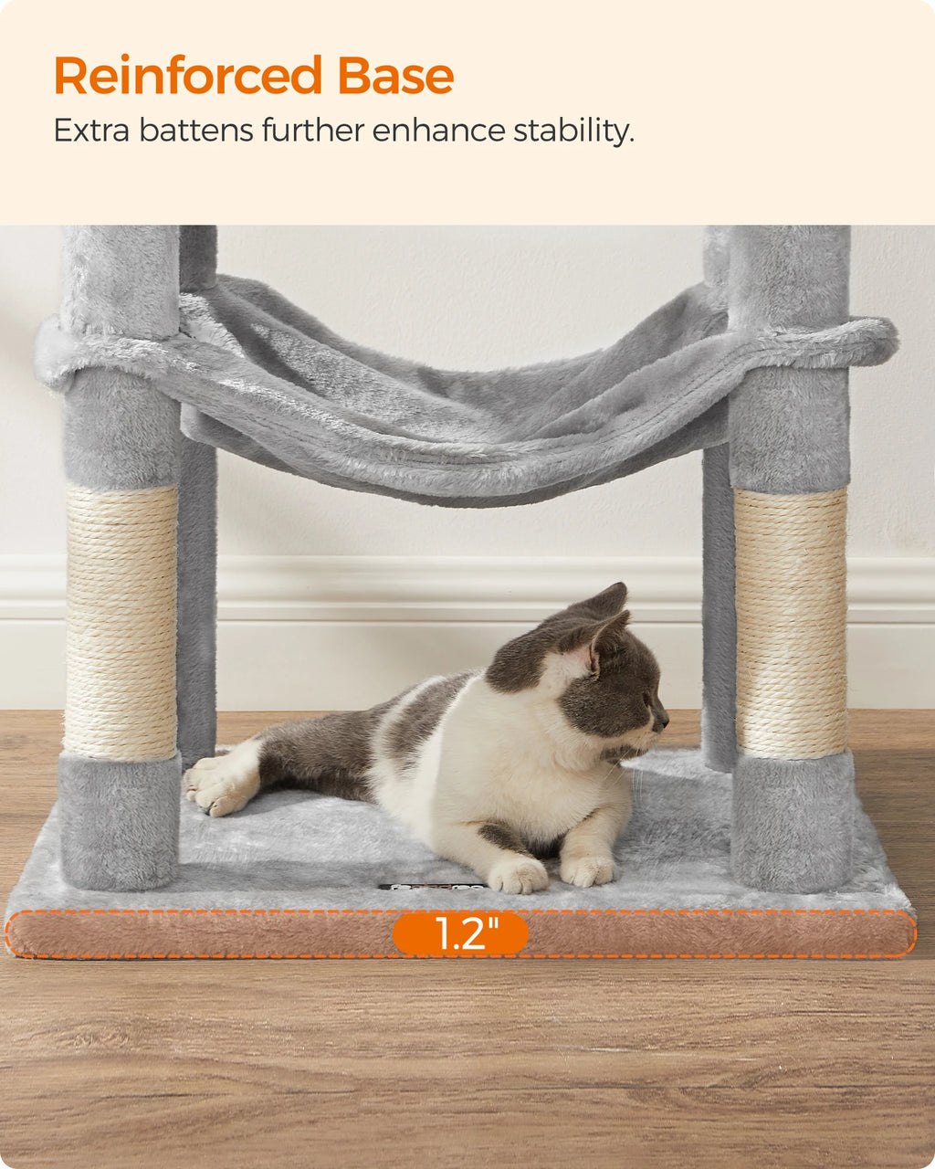 56.3-Inch Cat Tower for Indoor Cats