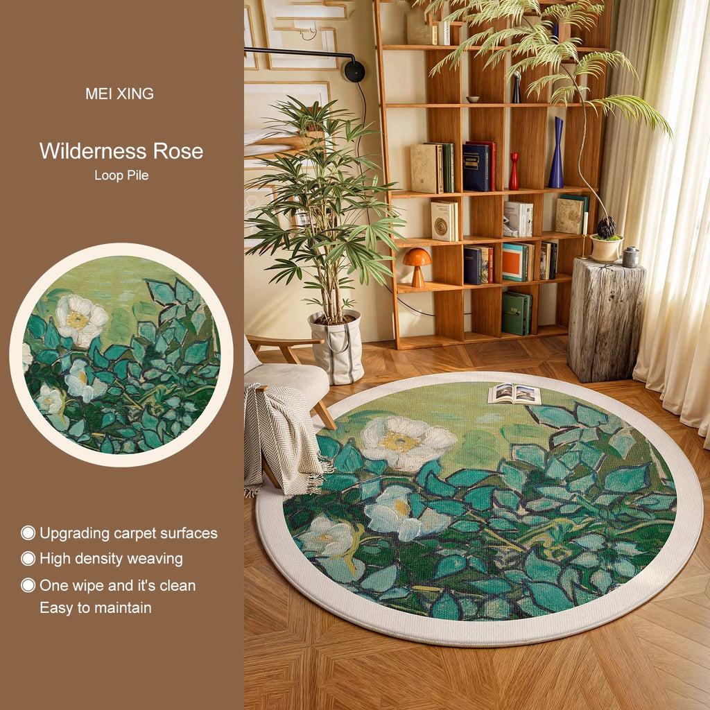 Round, Soft, Anti-slip Carpets