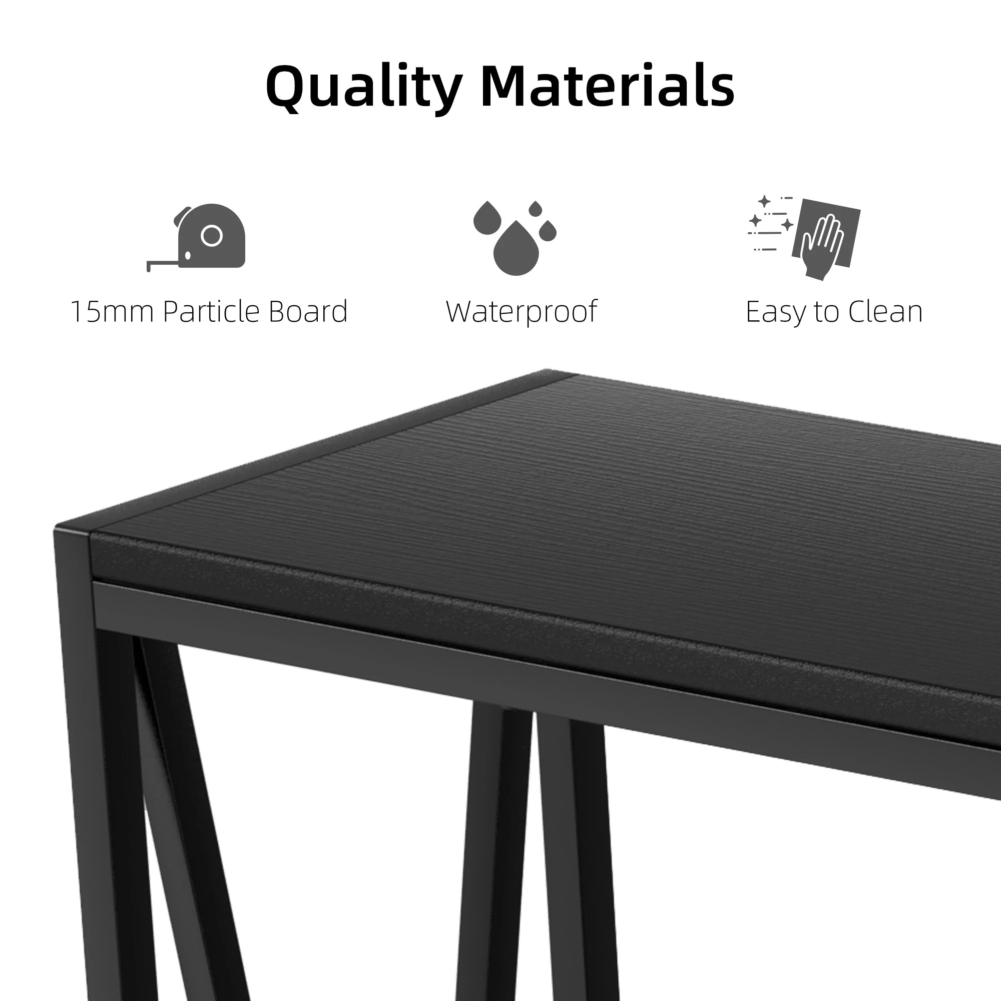 Console Table, 2-Tier with Shelf