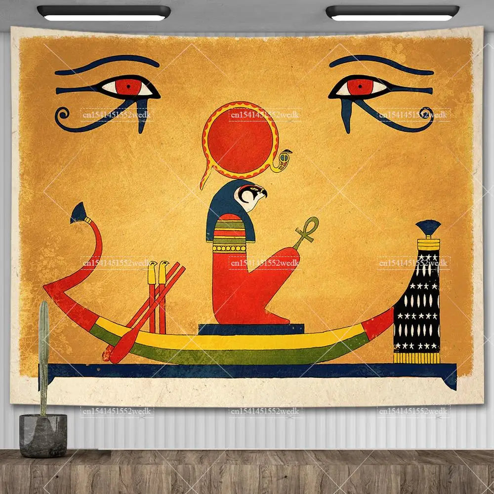 Egyptian Mythology Tapestries, for Room Aesthetic