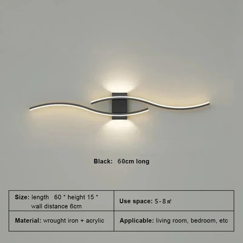 LED Wall Lamp, Smart Remote Control, Adjustable Color