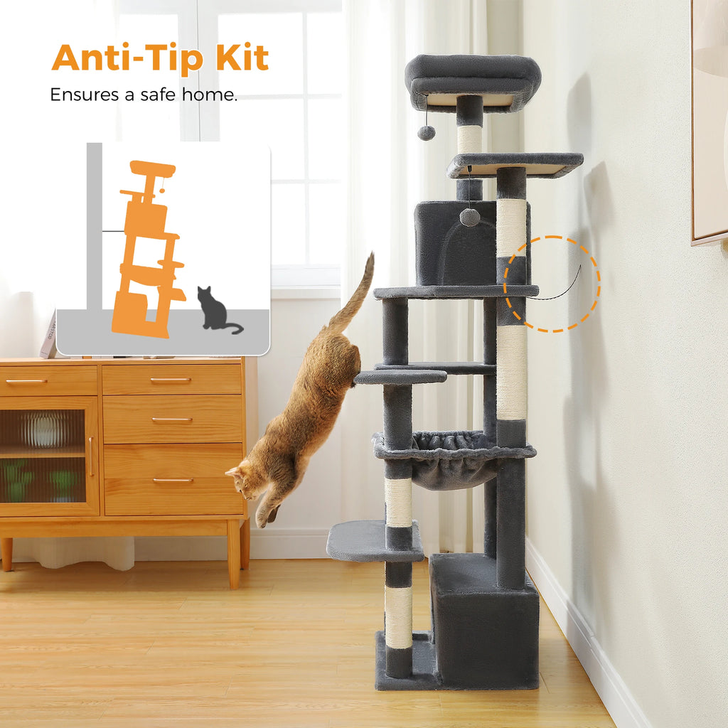 Large Cat Tree and Tower for Indoor Cats