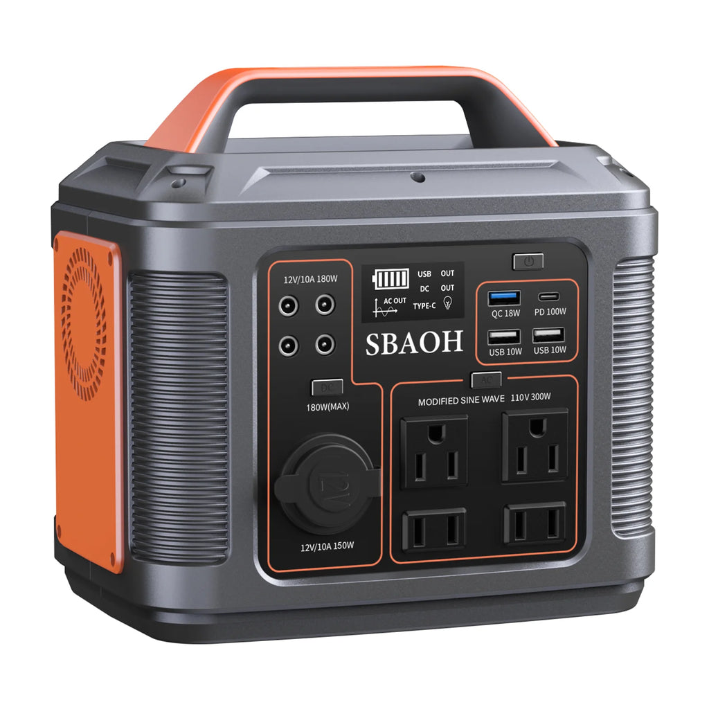 300W PowerStation, Lithium-Ion Battery, RV Camping
