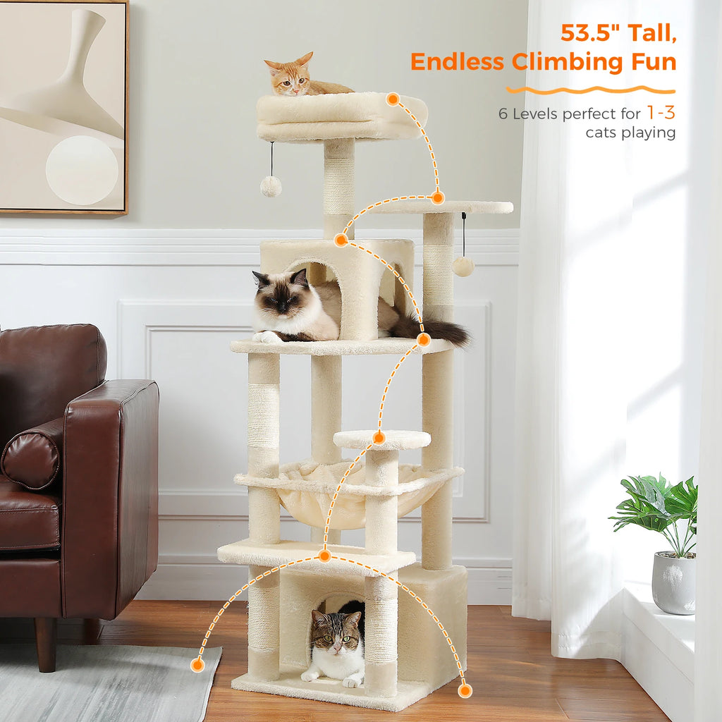 Large Cat Tree and Tower for Indoor Cats