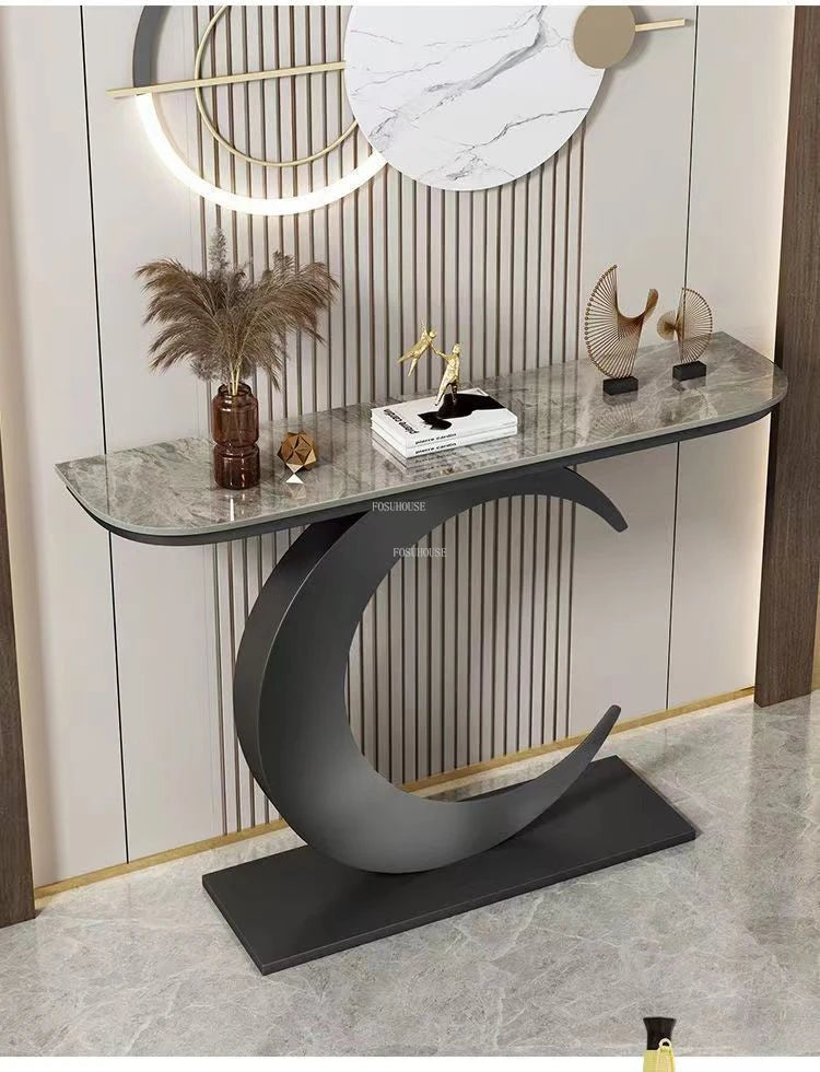 Slate Hallway, Porch Iron Console Table