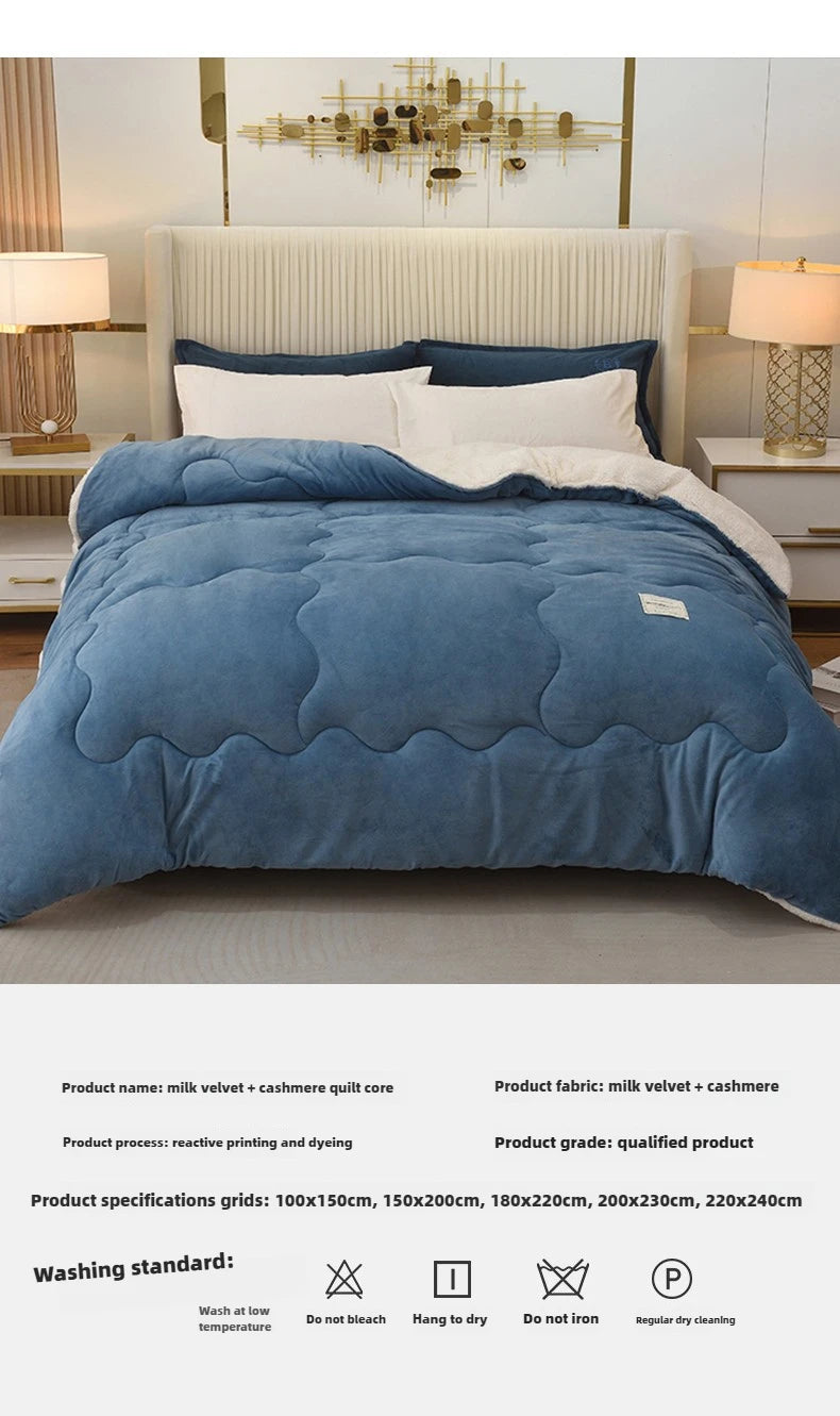 double-sided lamb wool quilt, Various Colors, Sizes