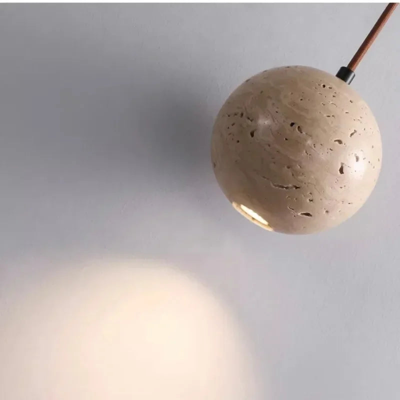 Stone Pendant LED Lamps, Bedroom, Bathroom, Dining Room