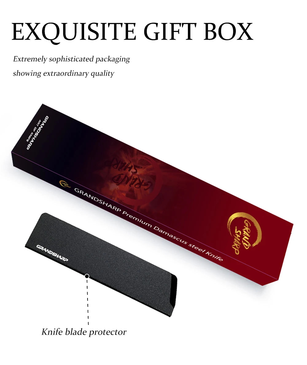 5 Inch Japanese Damascus Steel Kitchen Knife