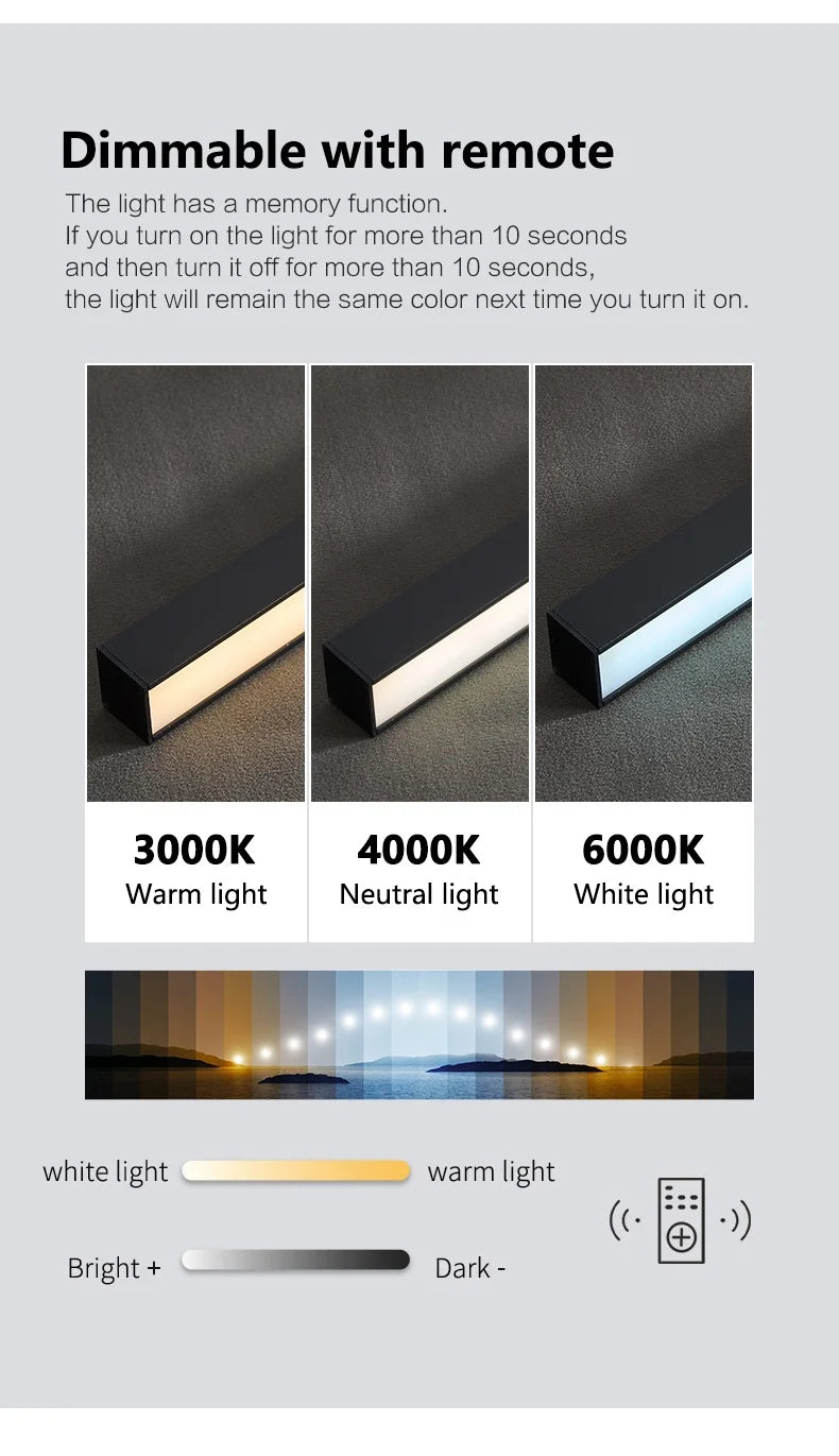 Ceiling Lamp Track Lighting, Black, White