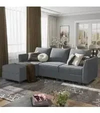 3-Pc. Convertible Sleeper, Storage