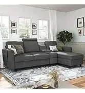 L Shaped Couch with Reversible Chaise.