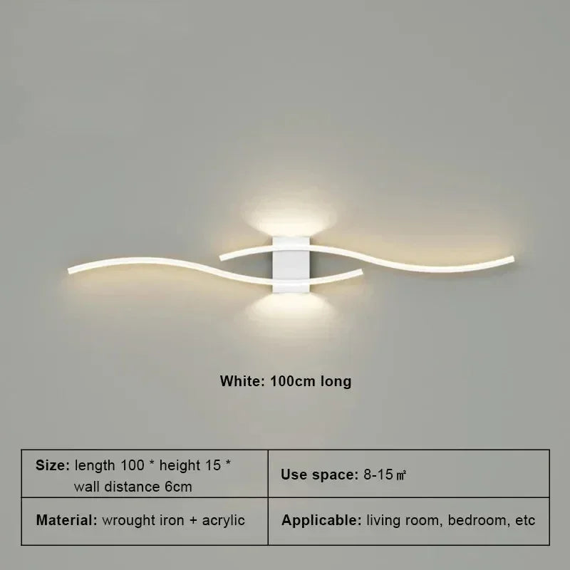 LED Wall Lamp, Smart Remote Control, Adjustable Color