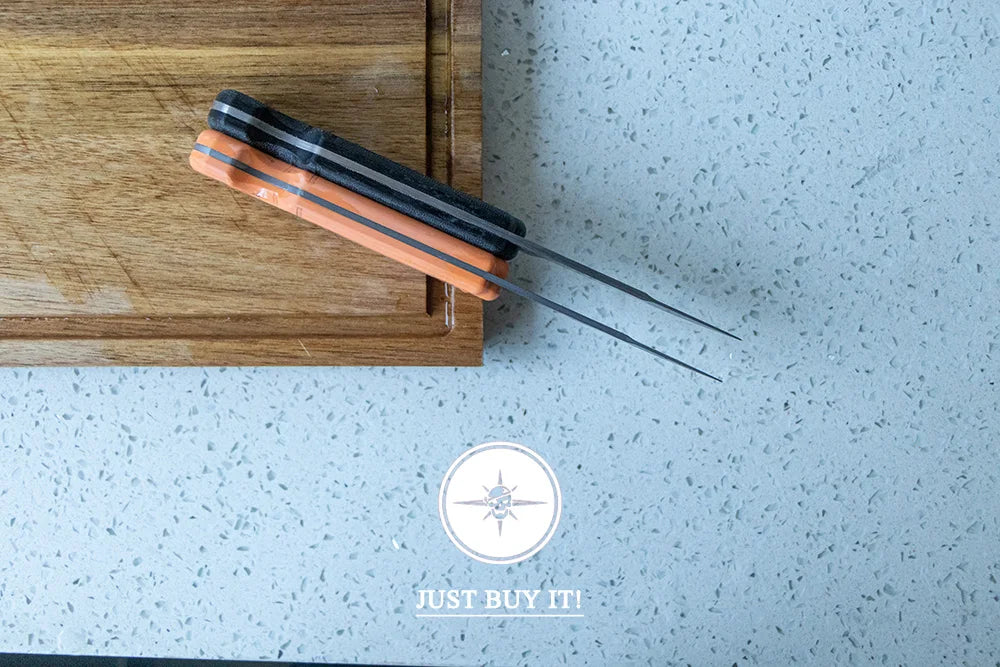 Damascus Steel, Wood Handle Fixed Blade Knife