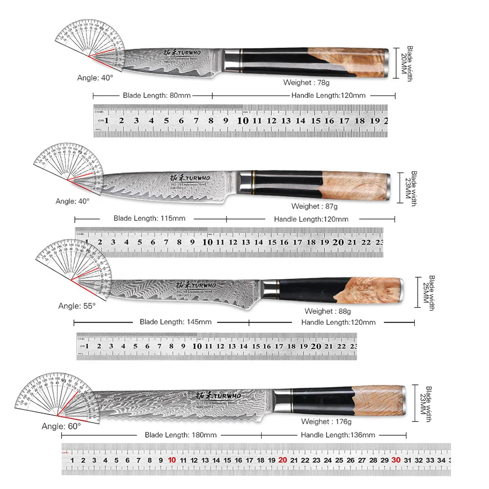 Damascus Kitchen Chef Knife High Carbon Steel