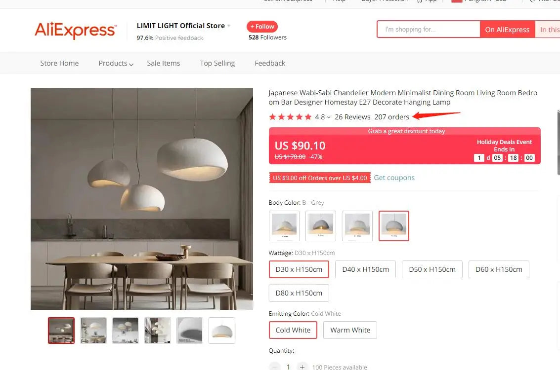 Dining Room Lighting, LED Ceiling Chandelier Lamps