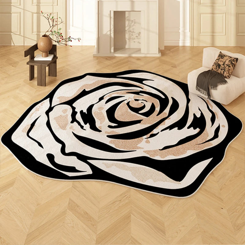 Irregular Shape, Decoration Flower Pattern Carpet, Anti-Slip