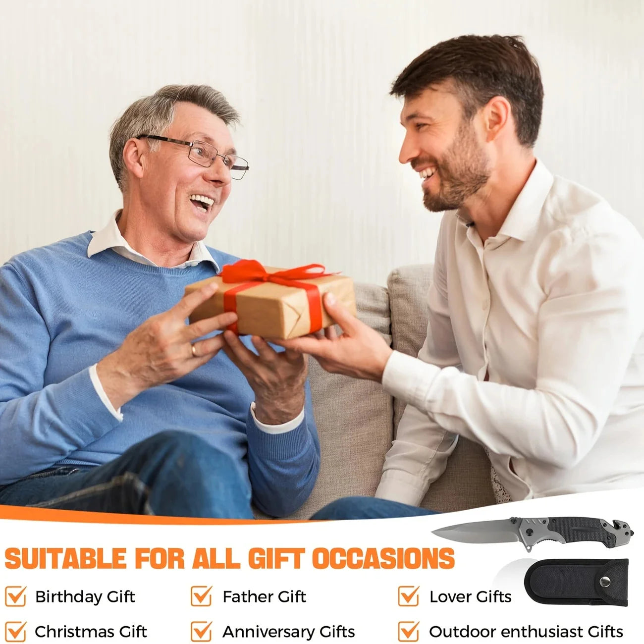 Folding Knife, Glass Breaker, Seat Belt Cutter