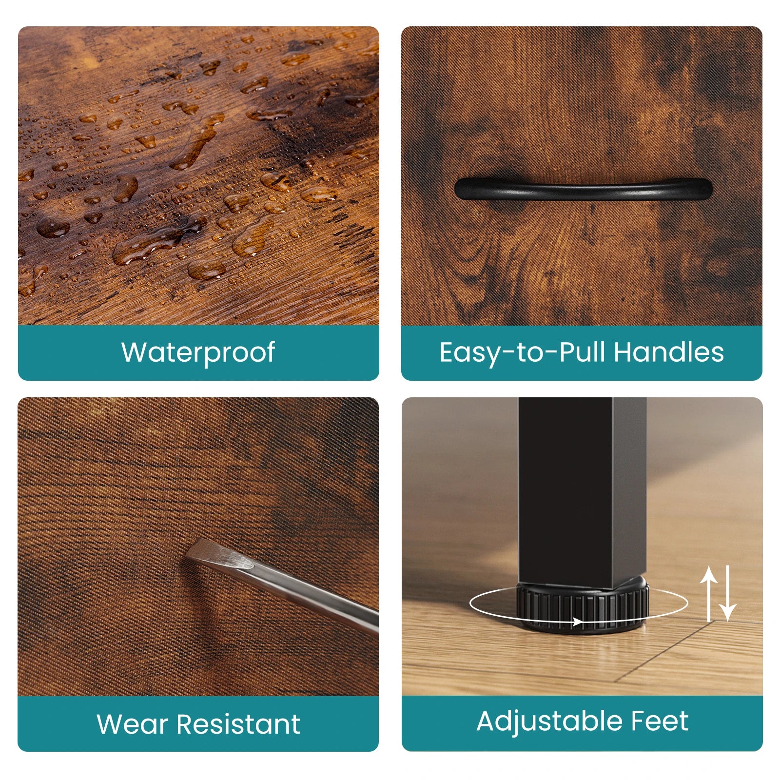 Display, Storage Cabinet, 7 Fabric Drawers