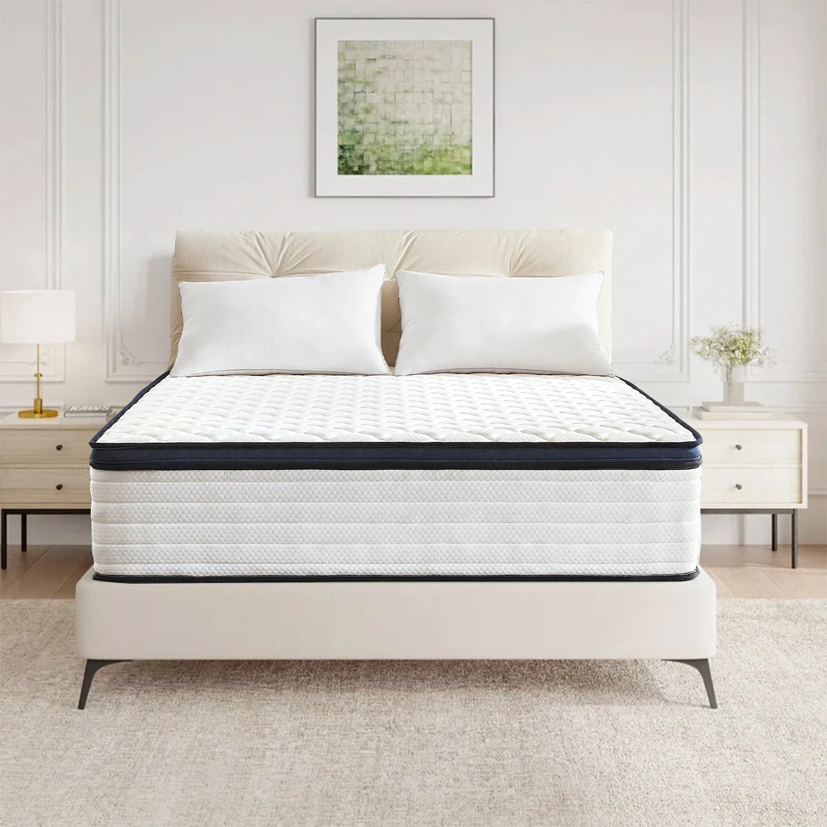 Queen Size Mattress Gel Memory Foam, Medium Firm Comfort