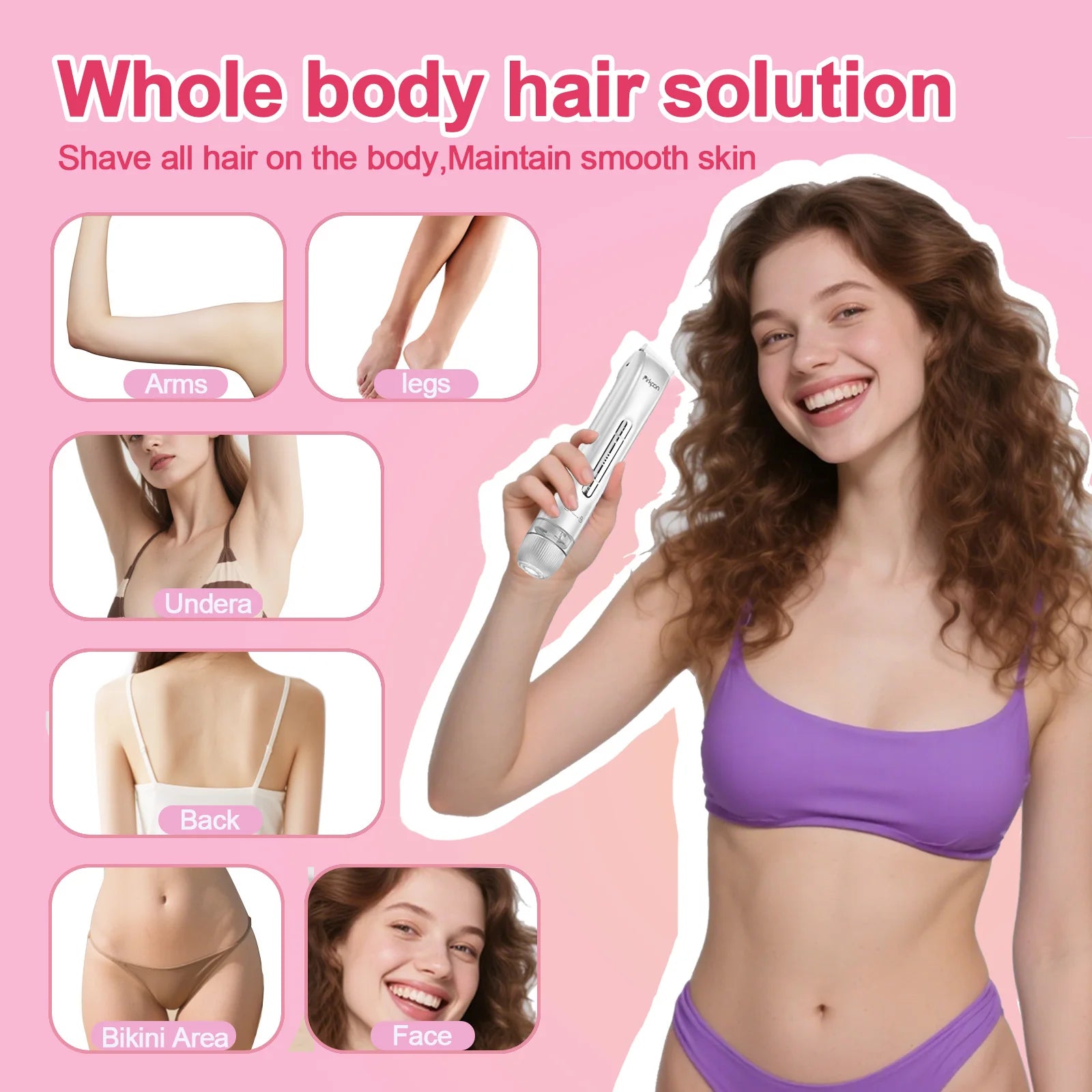 Rechargeable Dual-Head Shaver Women Hair Remover