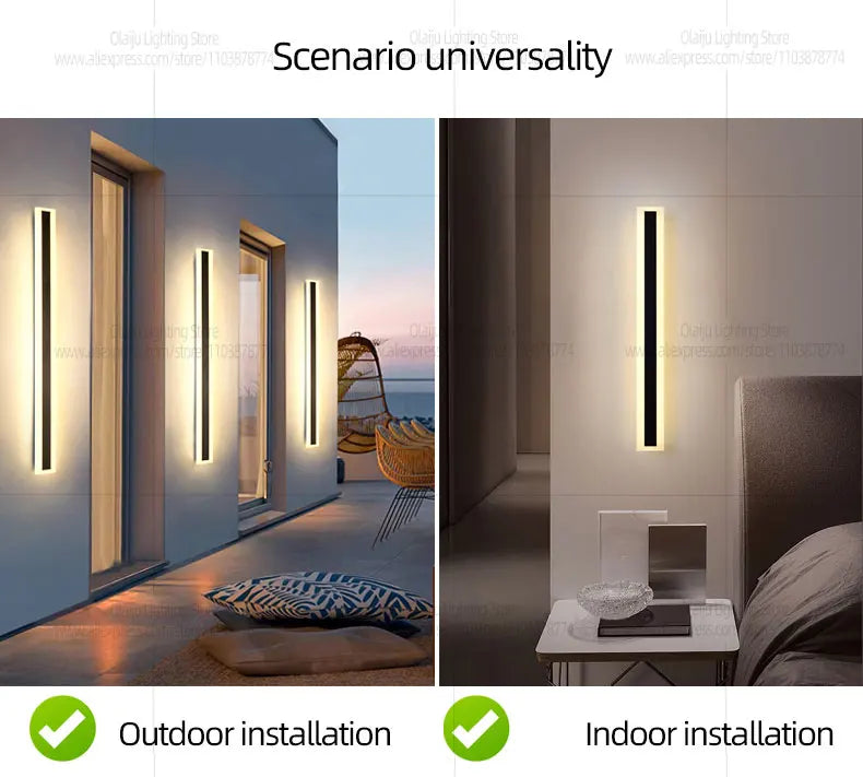 Waterproof Long Strip Wall Lights