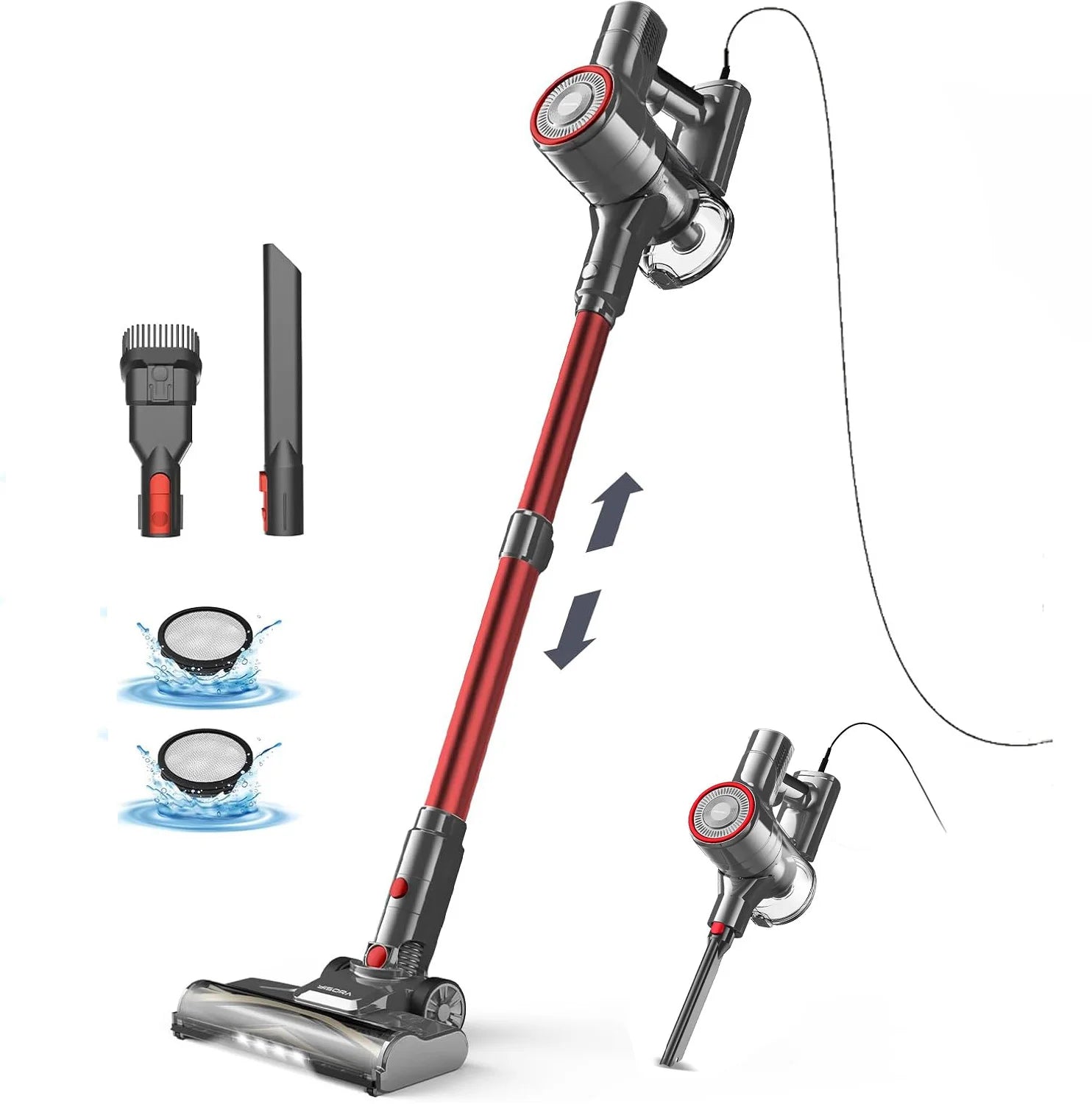 Corded Stick Vacuum, for Hard Floor Carpet