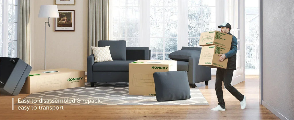 3-Pc. Convertible Sleeper, Storage